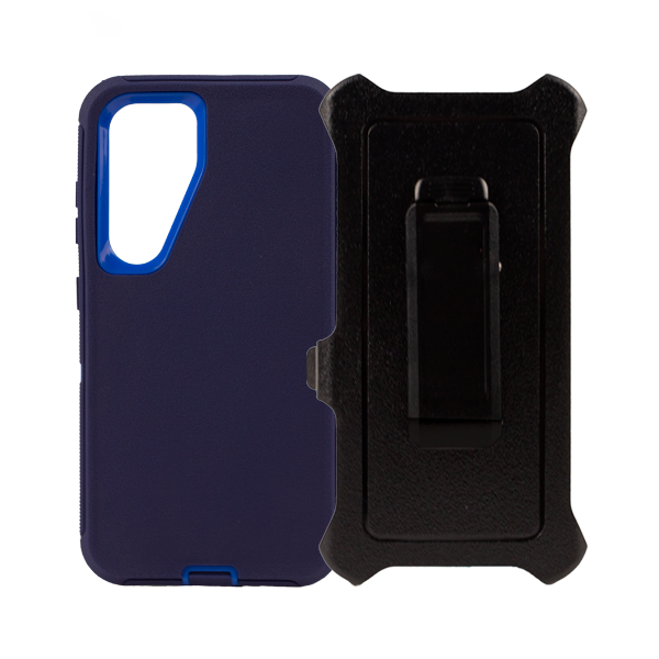 ESTUCHE TIPO DEFENDER SAMSUNG S24 NAVY CON CLIP