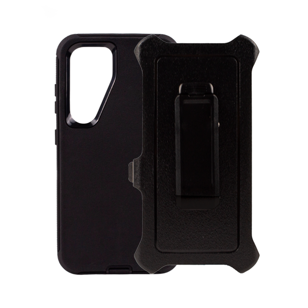 ESTUCHE TIPO DEFENDER SAMSUNG S24 NEGRO CON CLIP