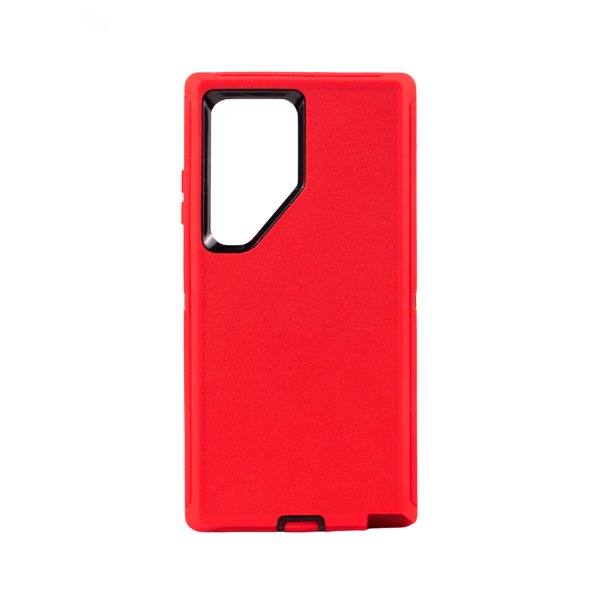 ESTUCHE TIPO DEFENDER SAMSUNG S24 ULTRA ROJO CON CLIP