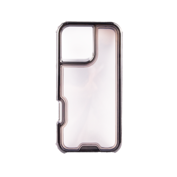 ESTUCHE TIPO OTTER IPHONE 16 PRO MAX TRANSPARENTE/NEGRO