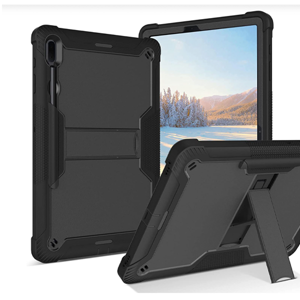 FUNDA ARMOR SURVIVOR IPAD (A16) 11/10(2025/2022) C/PORTA PLUMA NEGRO