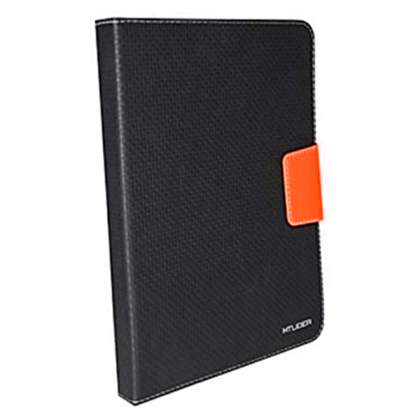 FUNDA CARTERA UNIVERSAL PARA TABLET 10 IN NEGRA/NARANJA