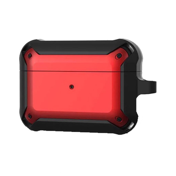 FUNDA CASE METAL AIRPODS 3 ROJA