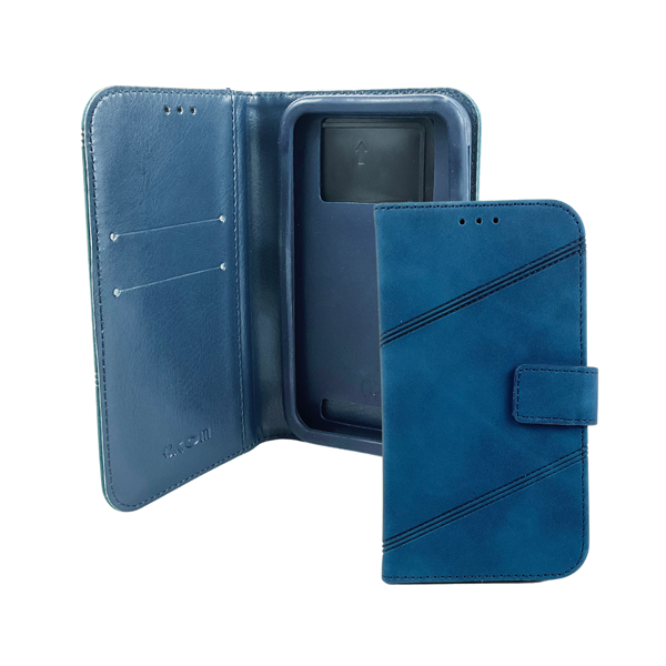 FUNDA FLIP DESLIZABLE LINE UNIVERSAL 5.5 IN AZUL