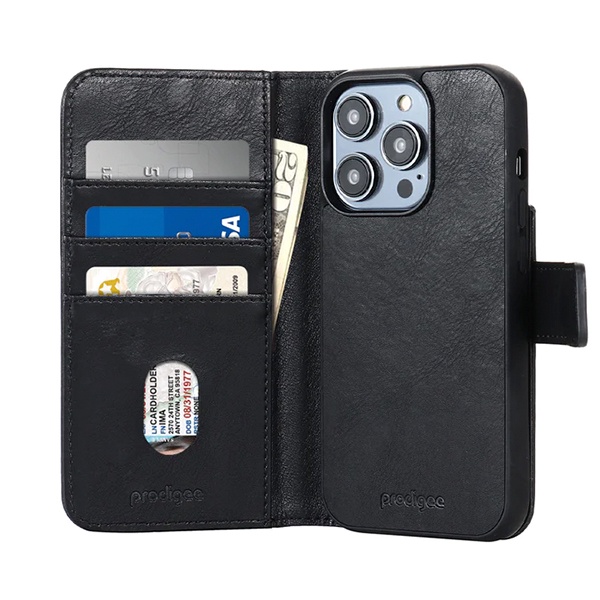 FUNDA FOLIO MAG WALLET IPHONE 14 PRO NEGRA PRODIGEE