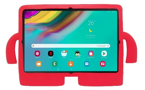 FUNDA HULE UNIVERSAL MANITAS PARA TABLET DE 8 IN ROJA