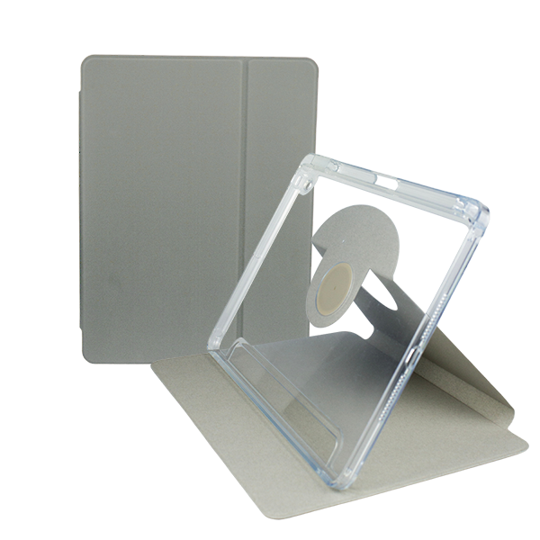 FUNDA LIULI COVER IPAD 7/8/9 10.2/PRO 10.5/AIR 3 C/PORTA PLUMA TRANSPARENTE/GRIS