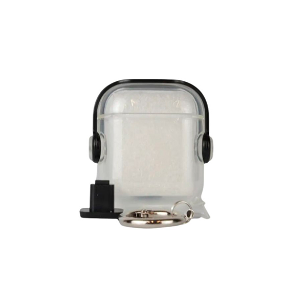 FUNDA ROBOT AIRPODS 1/2 NEGRO
