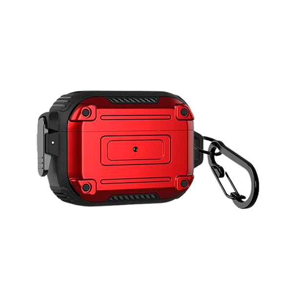 FUNDA ROBOT AIRPODS 4 ROJO