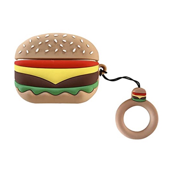 FUNDA SILICON AIRPODS HAMBURGUESA