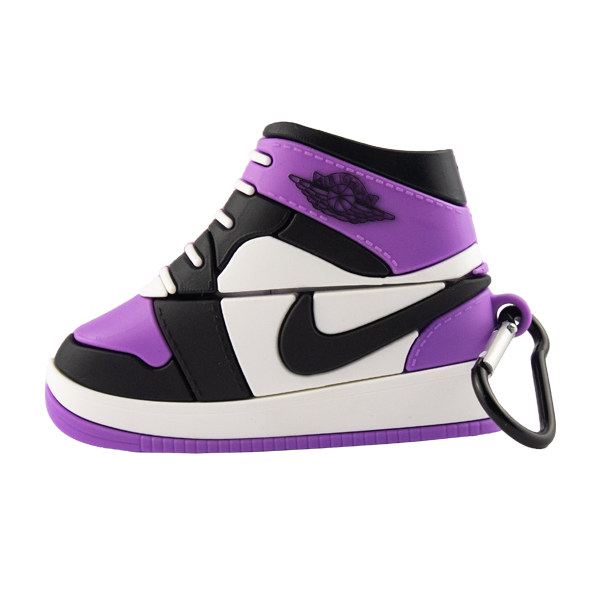 FUNDA SILICON AIRPODS PRO NIKE SNEAKER MORADO