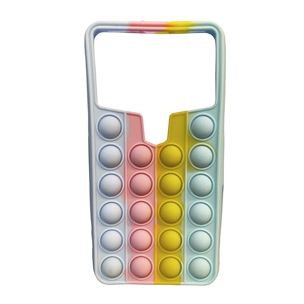 FUNDA SILICON POP IT UNIVERSAL 5.3 A 5.6 IN ROSA/AMARILLA