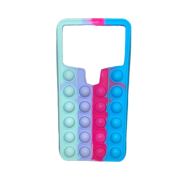 FUNDA SILICON POP IT UNIVERSAL 5.9 A 6.3 IN VERDE/AZUL