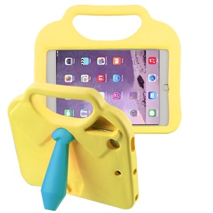FUNDA USO RUDO IPAD MINI 1/2/3/4/5 KIDS CORBATA AMARILLA