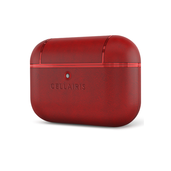 KIT DE FUNDA Y ACCESORIOS PARA AIRPODS 3 LEATHER LAVA RED 12-0004036R