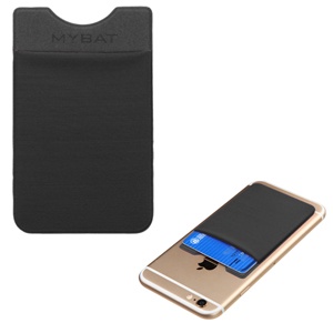 PORTA TARJETAS CON ADHESIVO NEGRO