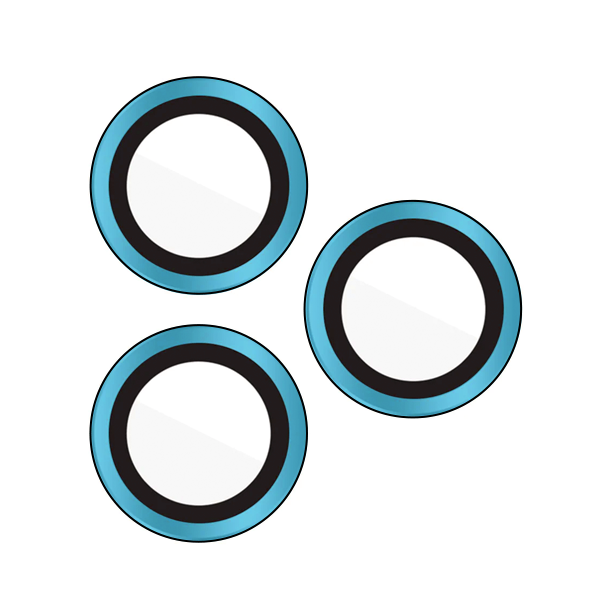 PROTECTOR CAMARA CRISTAL TEMPLADO COLORES IPHONE 14 PRO/14 PRO MAX AZUL