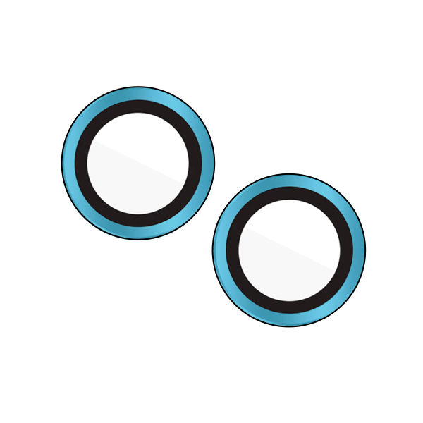 PROTECTOR CAMARA CRISTAL TEMPLADO COLORES IPHONE 14/14 PLUS AZUL