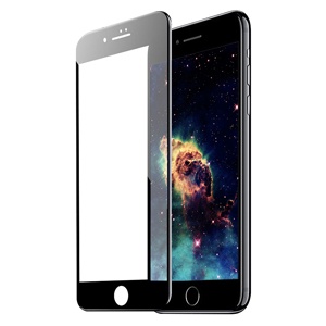 PROTECTOR PANTALLA CRISTAL TEMPLADO 5D IPHONE 7/8/SE2/SE3 NEGRO