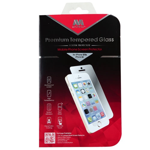 PROTECTOR PANTALLA CRISTAL TEMPLADO IPHONE 5 LCDSCPR81 MYBAT