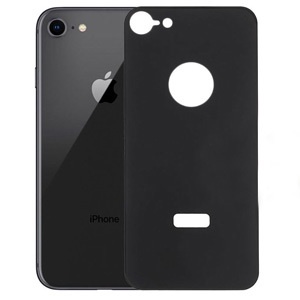 PROTECTOR PANTALLA CRISTAL TEMPLADO TRASERO 5D IPHONE 8 NEGRO