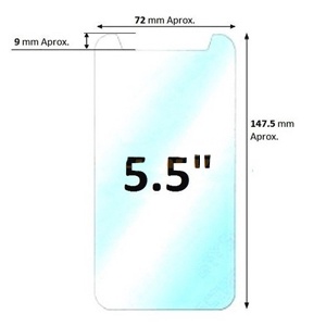 PROTECTOR PANTALLA CRISTAL TEMPLADO UNIVERSAL 5.5