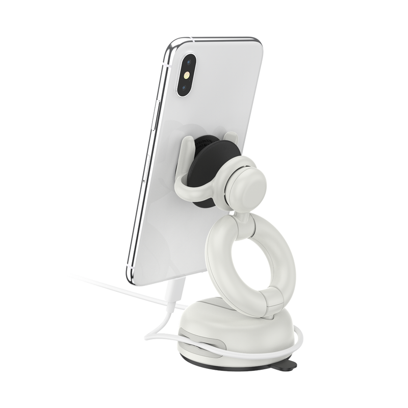 SOPORTE POPSOCKETS ORIGINAL 2G DASH & WINDSHIELD WHITE