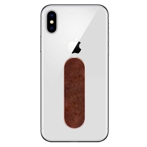 SUJETADOR PARA CELULAR MOMO STICK CURVIPIEL CAFE