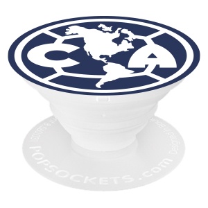 SUJETADOR POPSOCKETS LIGA MX AMERICA BASE BLANCA/ESCUDO AZUL