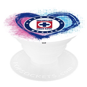 SUJETADOR POPSOCKETS LIGA MX CRUZ AZUL CORAZON/ESCUDO