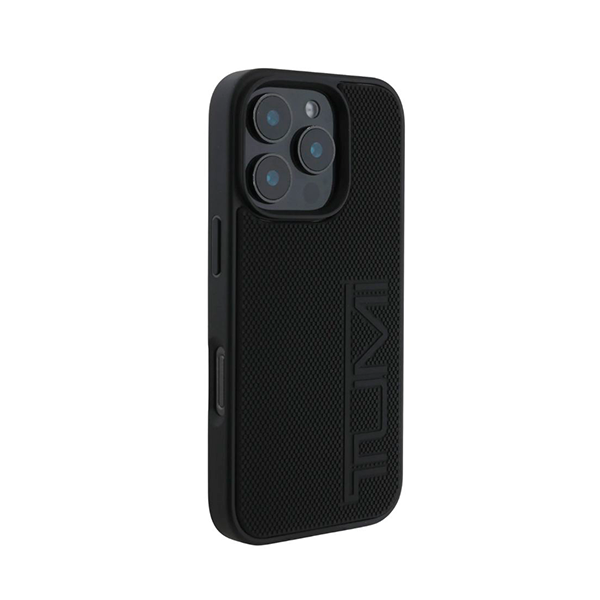 CARATULA TUMI BALLISTIC PATTERN 3D IPHONE 16 PRO MAX NEGRA