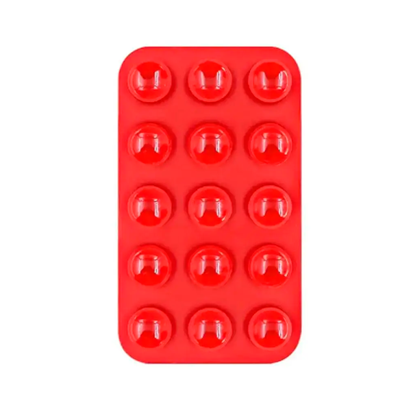 VENTOSA DE SILICON P/CELULAR ROJA