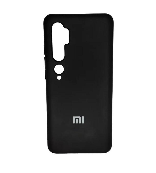CARATULA SILICON TIPO ORIGINAL XIAOMI MI NOTE 10 NEGRA