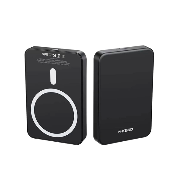 CARGADOR PORTATIL POWER BANK C/MAGSAFE 5000 mAh NEGRO KBOD