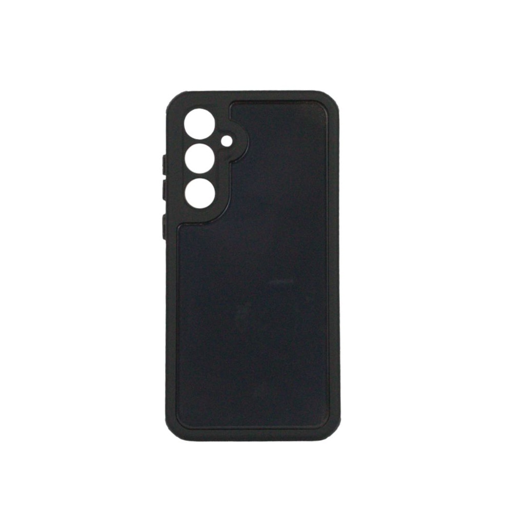 CARATULA 3 EN 1 MATE SAMSUNG A55 NEGRA