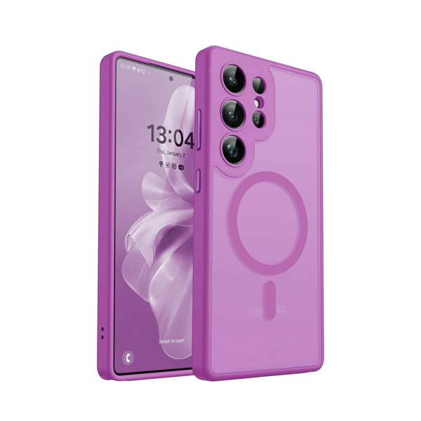 CARATULA SOLID 3 EN 1 MAGSAFE SAMSUNG S25 ULTRA LILA