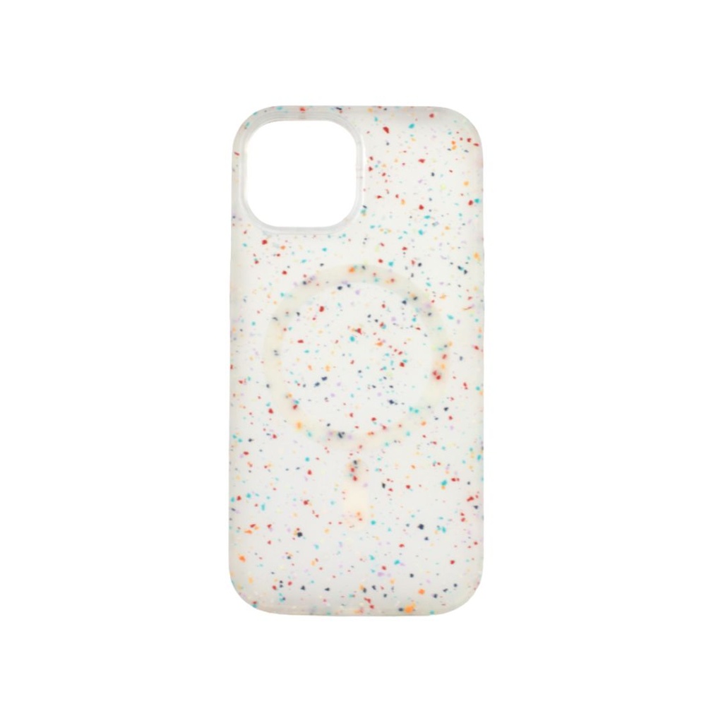 CARATULA GRS MAGSAFE IPHONE 15/14/13 BLANCA/MULTICOLOR