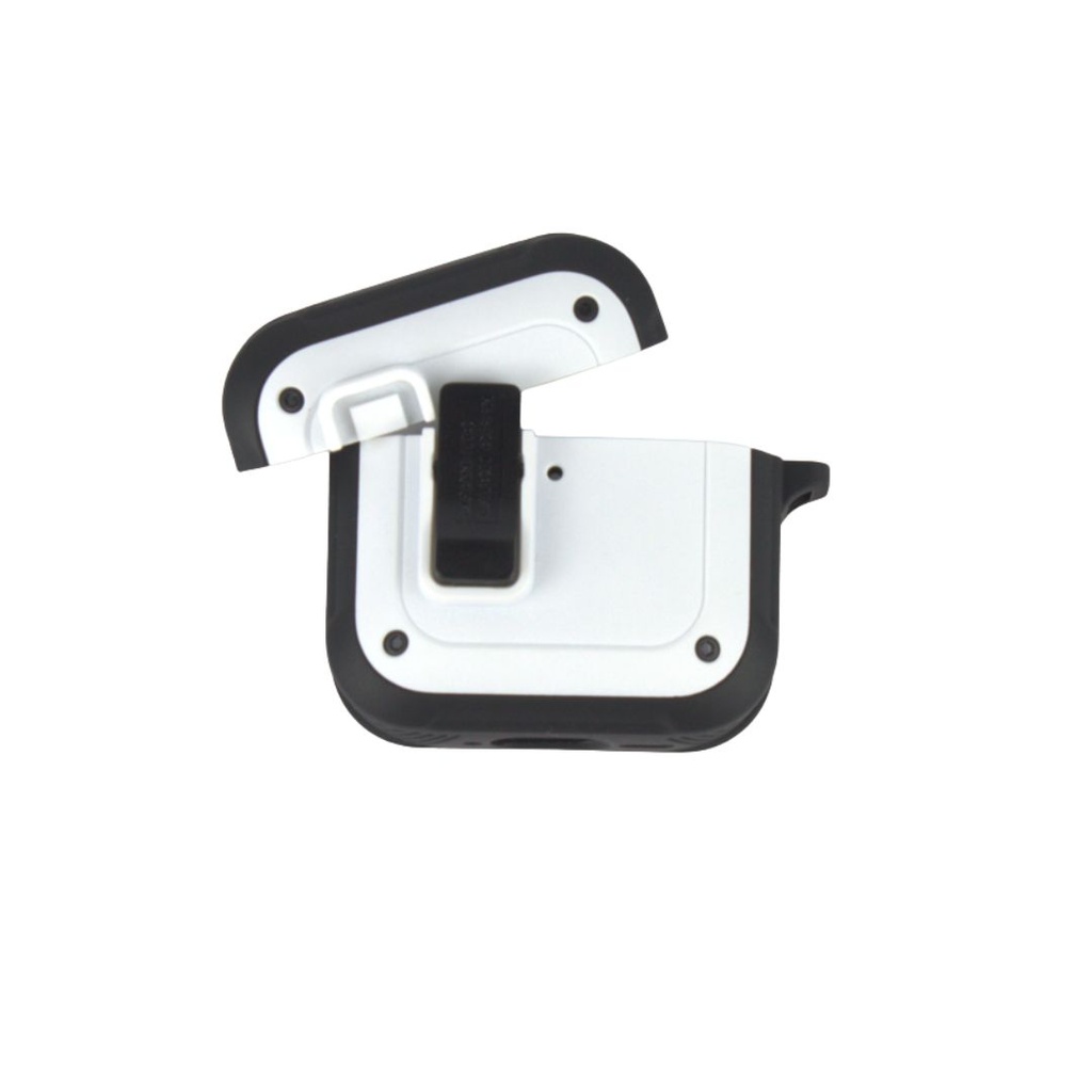 FUNDA IRON MAN AIRPODS 4 BLANCA