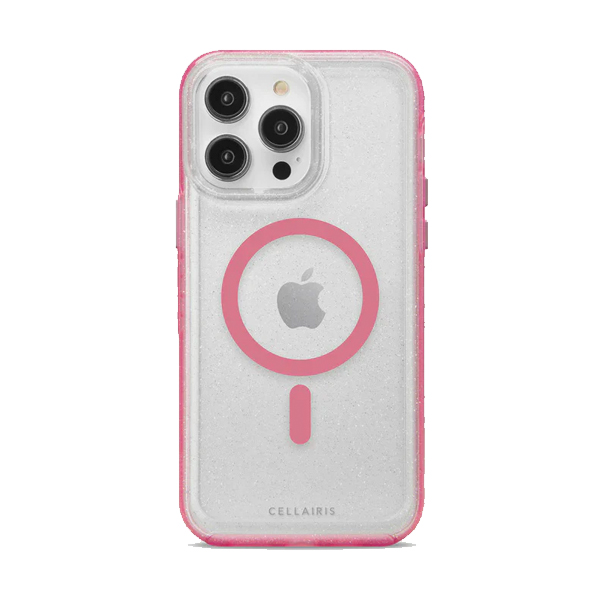 CARATULA LA HORNET GLITTER MAGSAFE IPHONE 16 PRO TRANSPARENTE/ROSA 34-0220002R