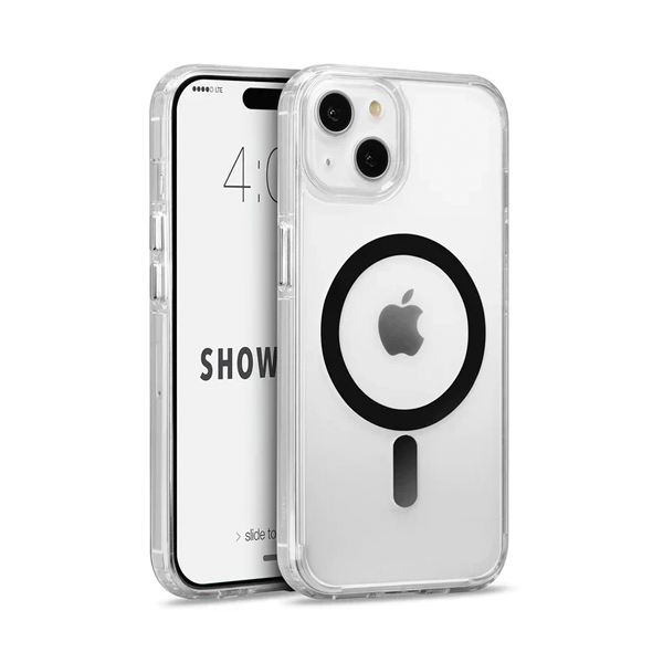 CARATULA SHOWCASE SLIM HALO MAGSAFE IPHONE 15/14 PLUS NEGRA 40-0075002R