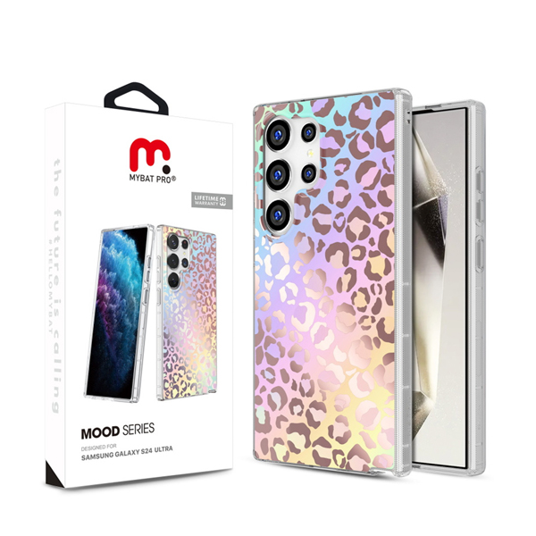 CARATULA MOOD SAMSUNG S24 ULTRA HOLOGRAPHIC LEOPARD MYBAT PRO