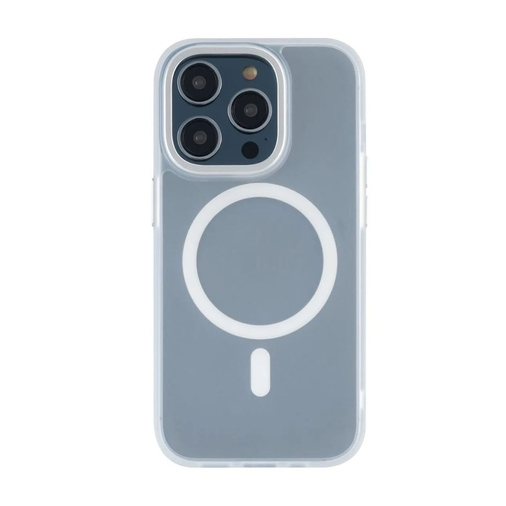 CARATULA ELITE MAGSAFE IPHONE 15 PRO TRANS/BLANCO PRO21