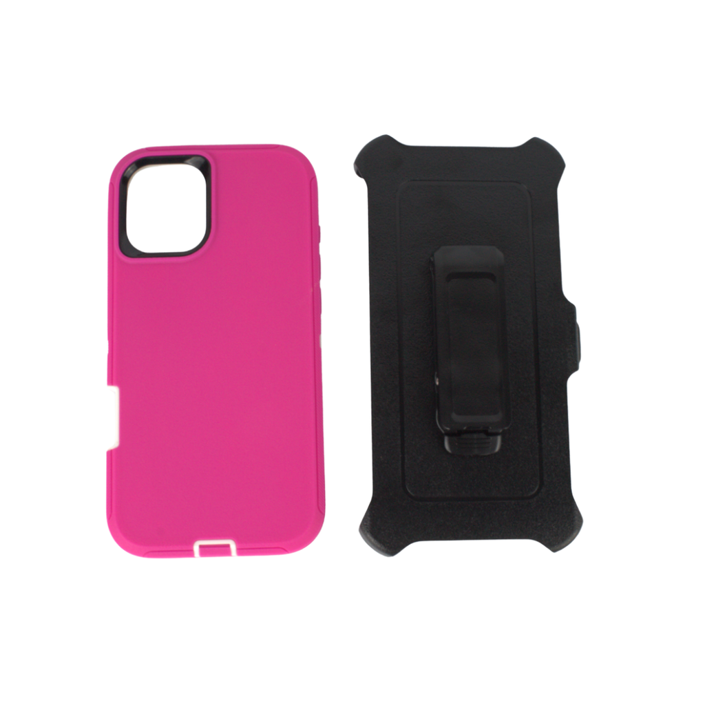ESTUCHE TIPO DEFENDER IPHONE 16 PLUS FIUSHA CON CLIP