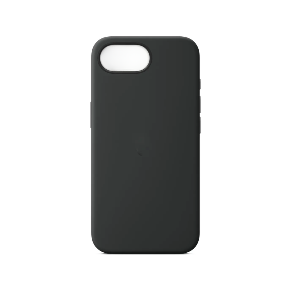 CARATULA SILICON TIPO ORIGINAL S/LOGO IPHONE 16e NEGRO