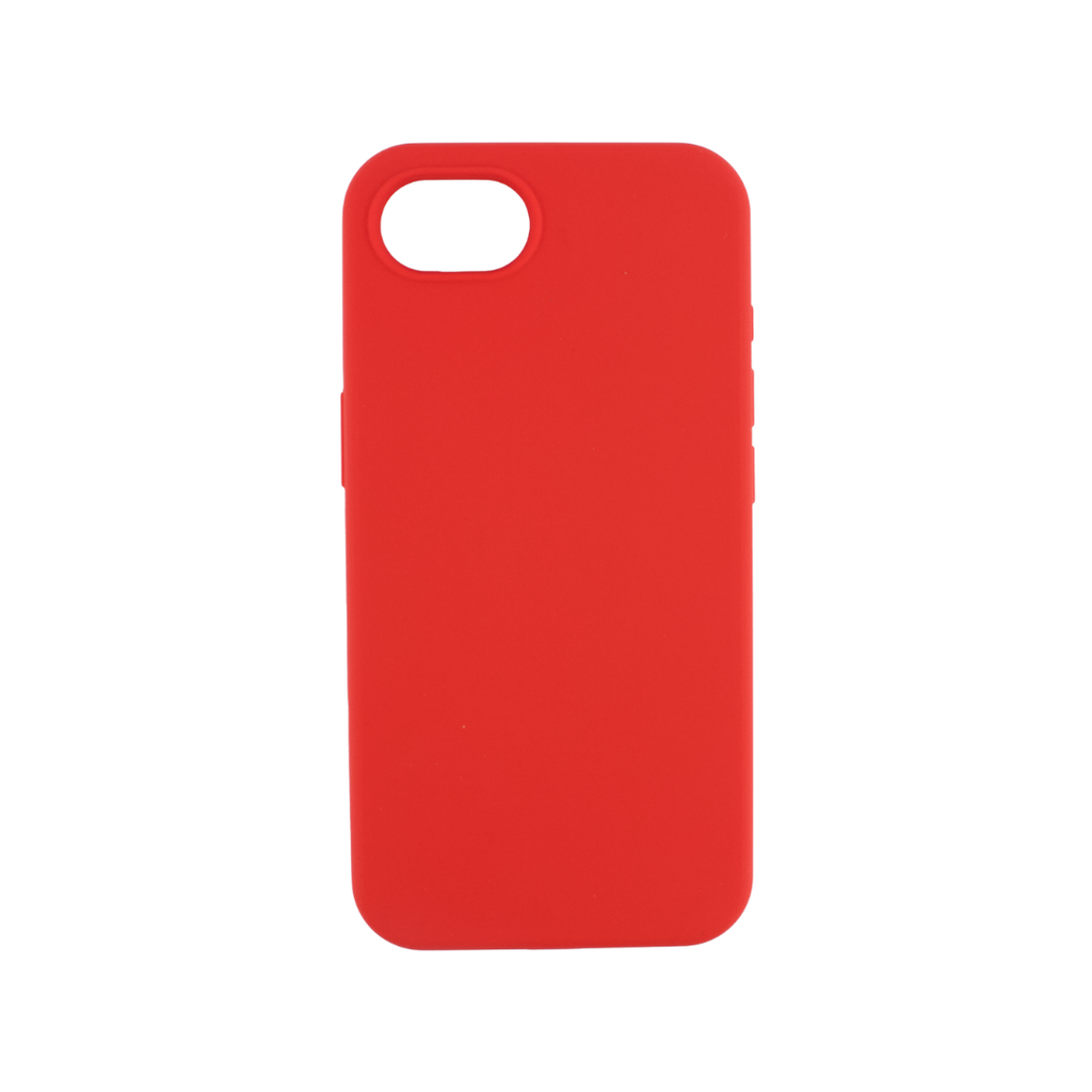 CARATULA SILICON TIPO ORIGINAL S/LOGO IPHONE 16e ROJO