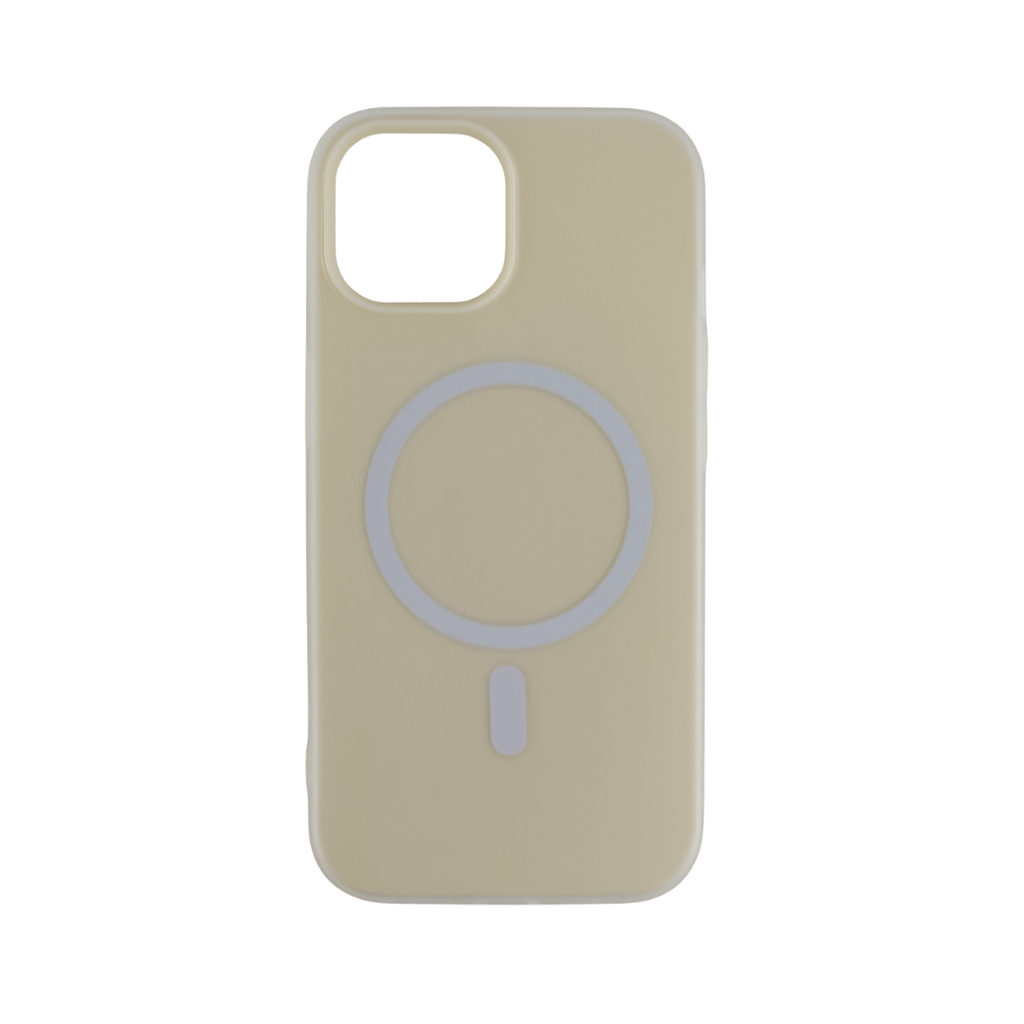 CARATULA COLOR MAGSAFE IPHONE 15/14/13 CREMA