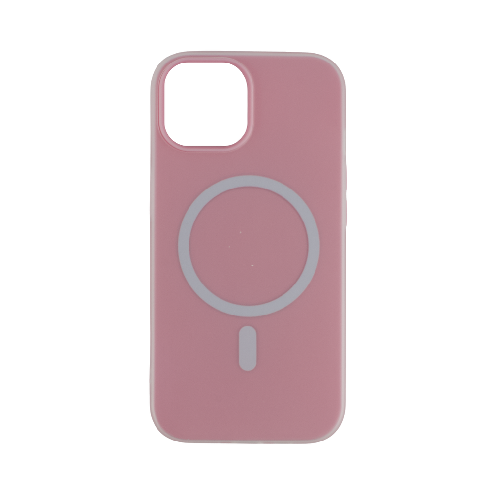CARATULA COLOR MAGSAFE IPHONE 15/14/13 ROSA