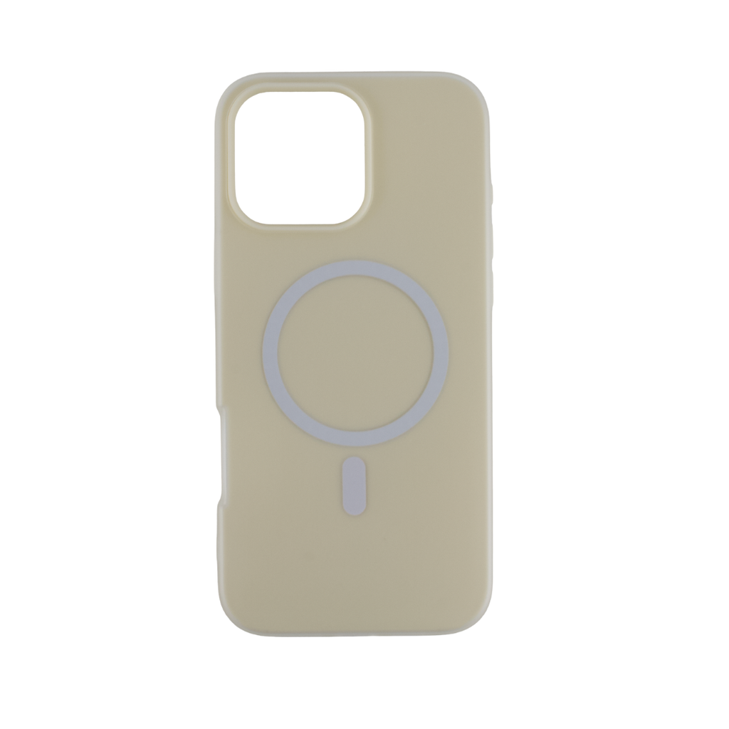 CARATULA COLOR MAGSAFE IPHONE 16 PRO MAX CREMA