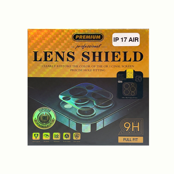 PROTECTOR CAMARA CRISTAL TEMPLADO IPHONE 17 AIR TRANSPARENTE