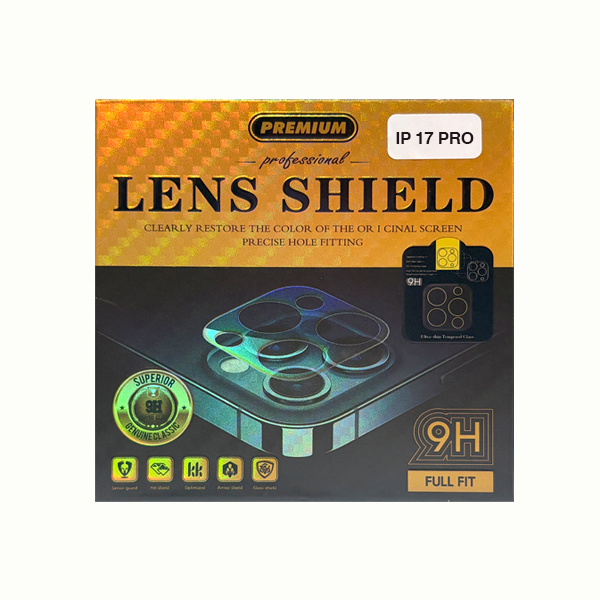 PROTECTOR CAMARA CRISTAL TEMPLADO IPHONE 17 PRO TRANSPARENTE